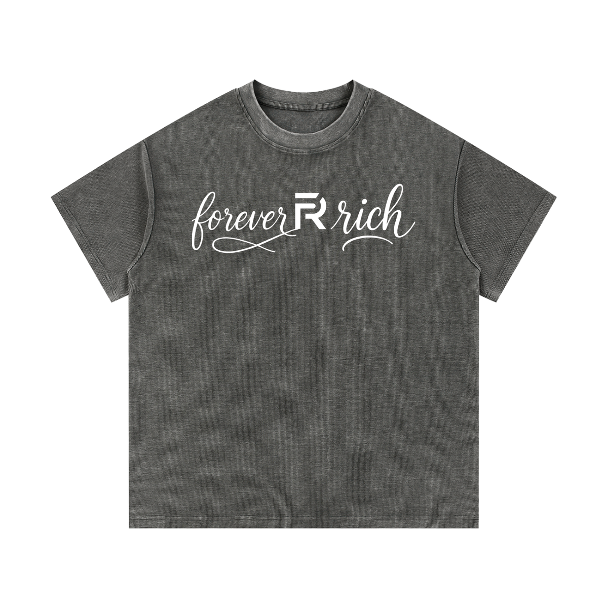 Mineral Wash Waffle Knit T-Shirt