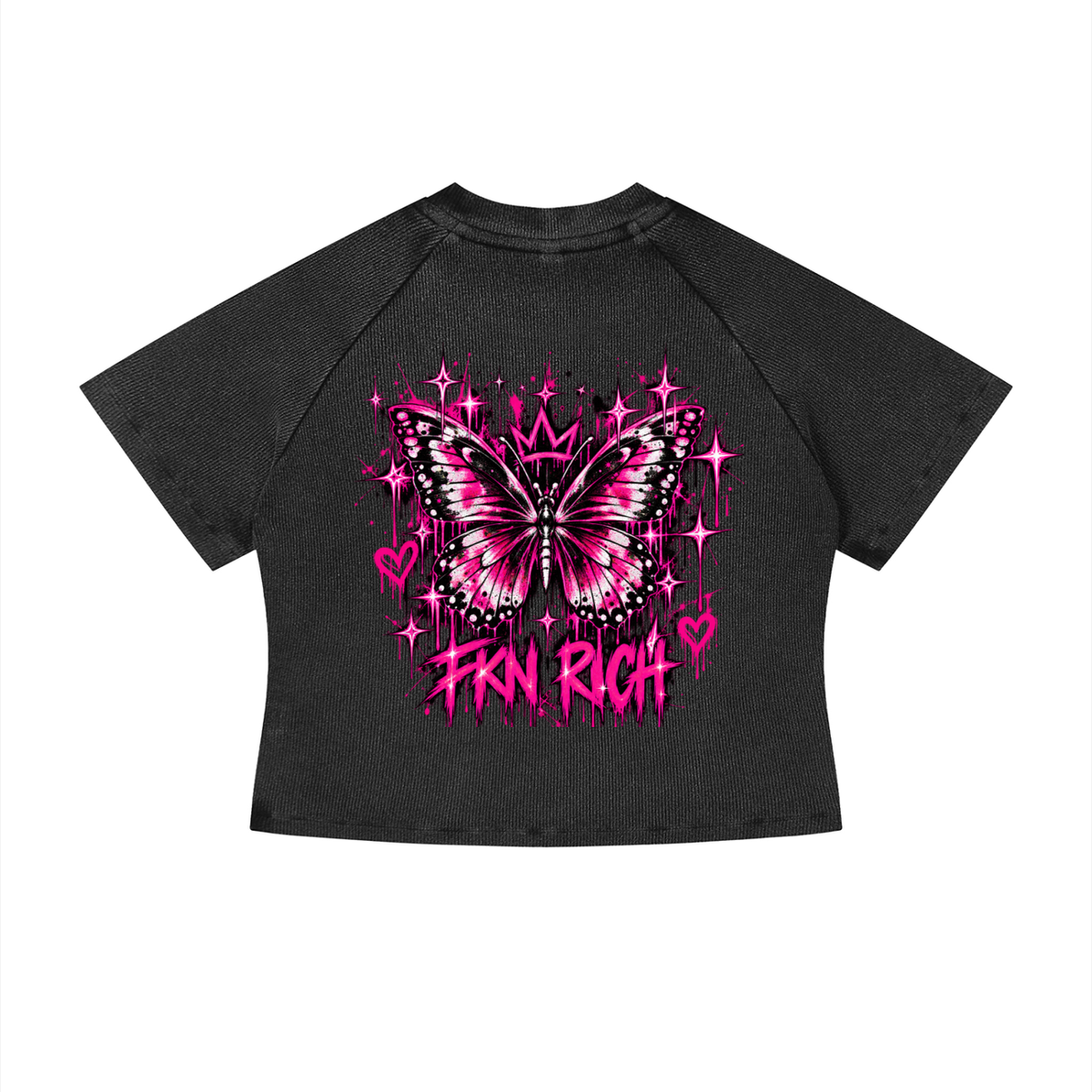Women's Mineral Wash Crop T-Shirt