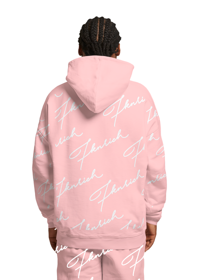 Script Tracksuit Sweats (Pink)