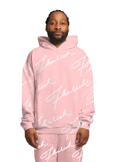 Script Tracksuit Sweats (Pink)