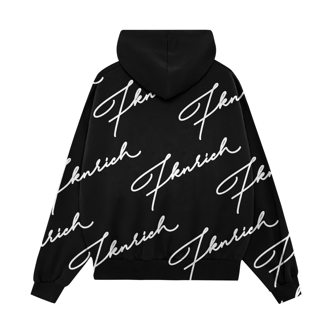 Scipt Tracksuit Hoodie (Black)