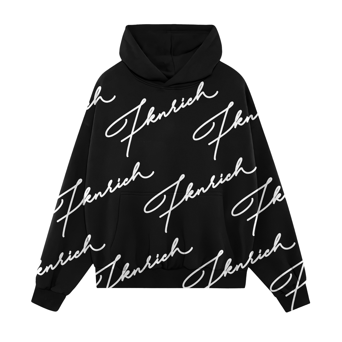 Scipt Tracksuit Hoodie (Black)