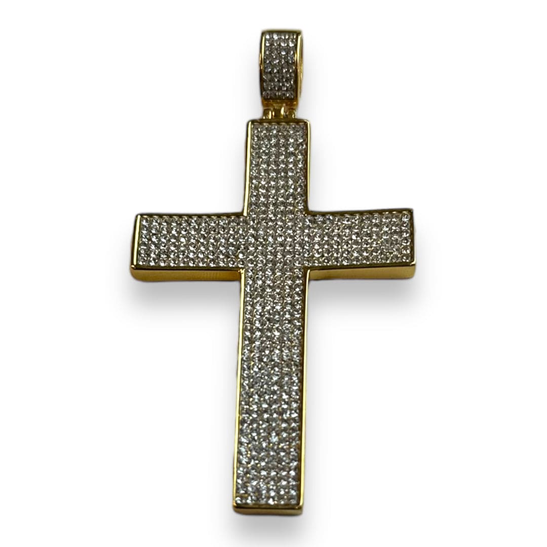 Gold Cross Pendant - FKN Rich