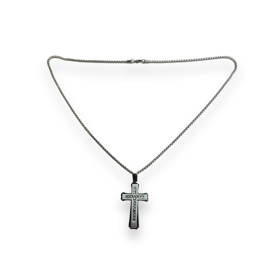 Silver Cross Pendant and Necklace - FKN Rich