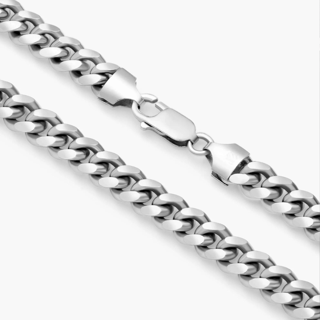 Cuban 5mm White Gold Chain (Free VIP Offer)