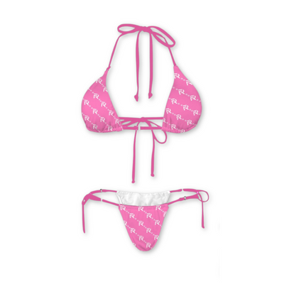 Monogram Logo Bikini Set (Pink)