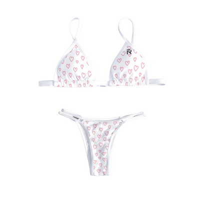 Pink Hearts Bikini Set