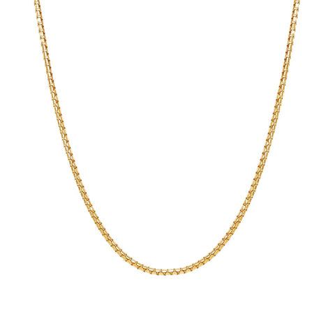 Mardi Gras 3mm Gold Chain