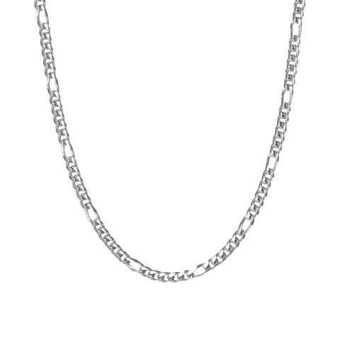 Figaro 3mm White Gold Chain