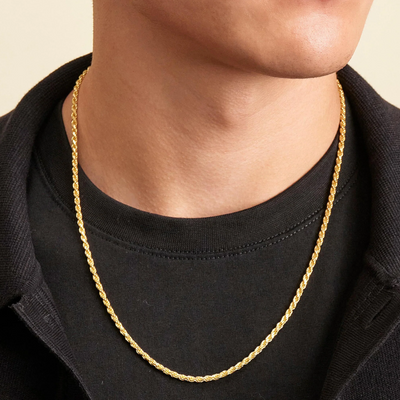 Rope 3mm Gold Chain