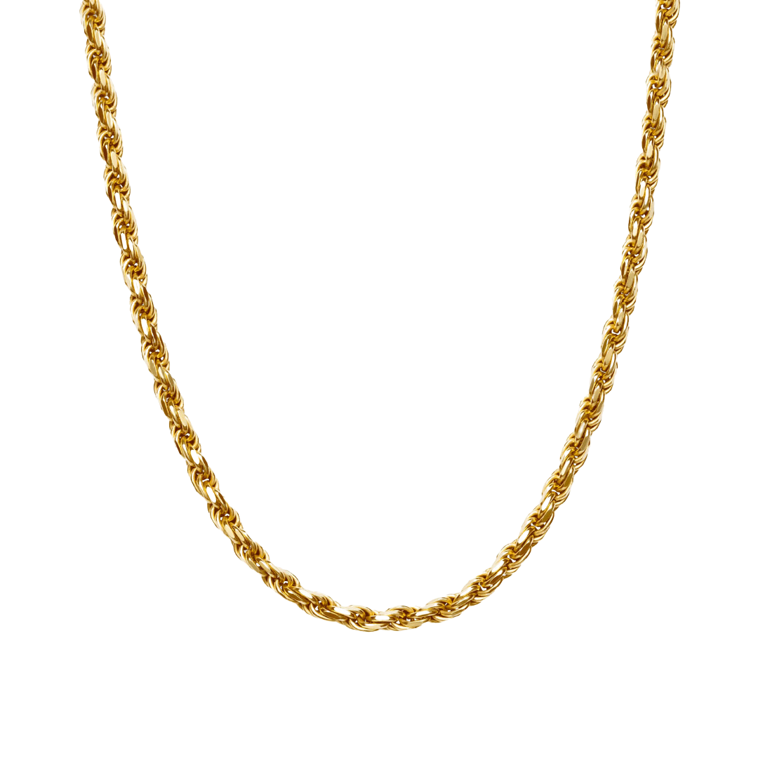 Rope 3mm Gold Chain