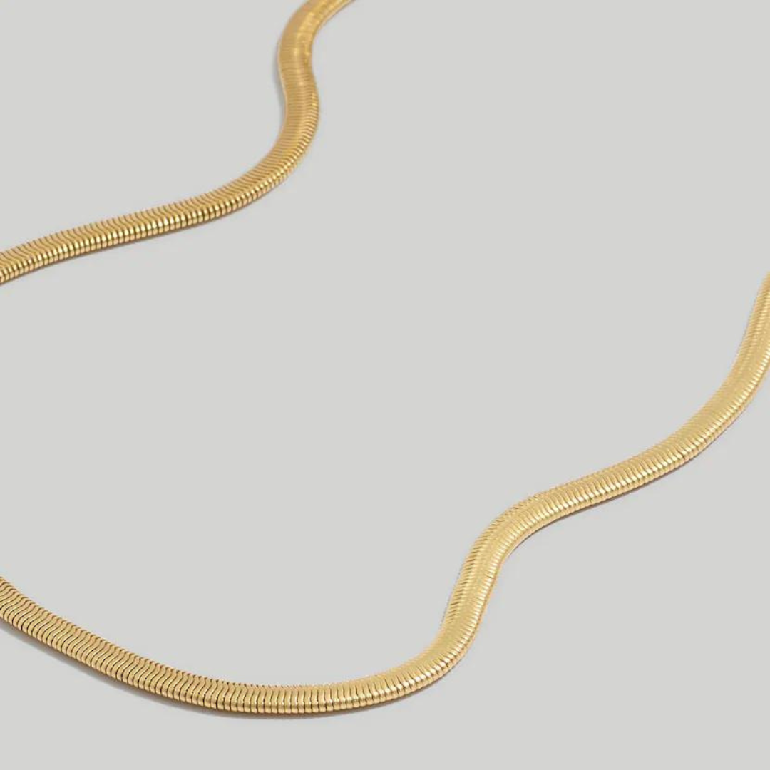 Herringbone 4mm Gold Chain (Free VIP Offer)