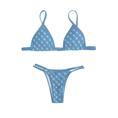 Monogram Logo Bikini Set (Navy Blue)