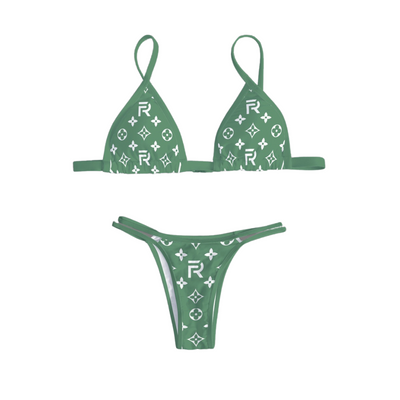 Green Storm Bikini Set