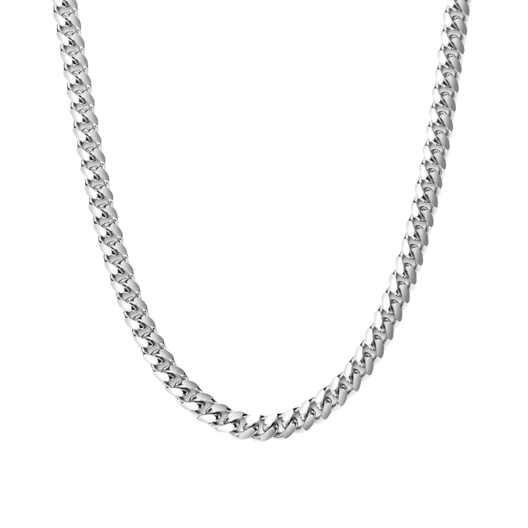 Cuban 5mm White Gold Chain