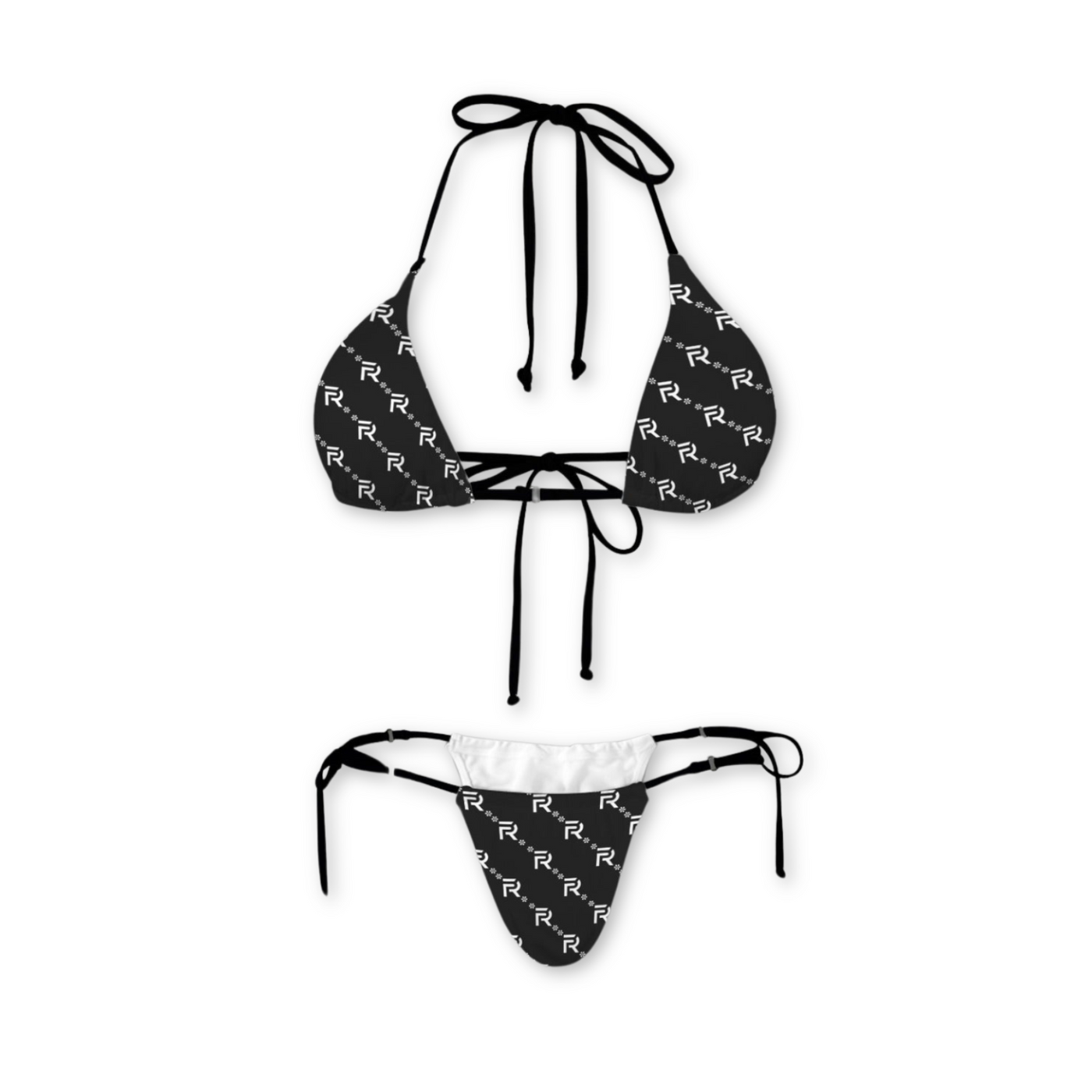 Monogram Logo Bikini Set (Black)