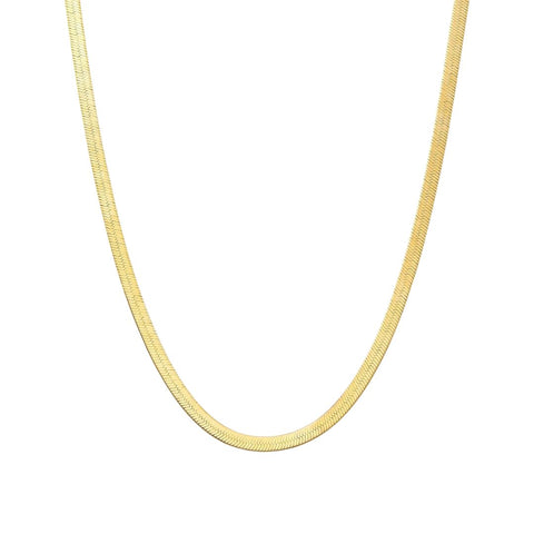 Herringbone 4mm Gold Chain (Free VIP Offer)