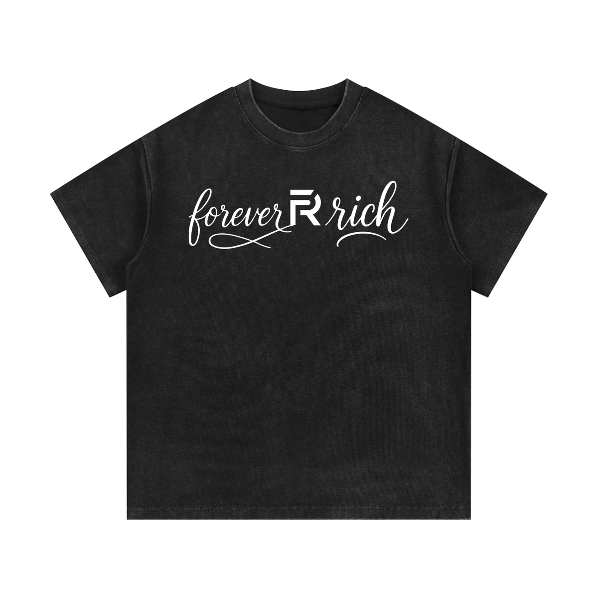 Mineral Wash Waffle Knit T-Shirt