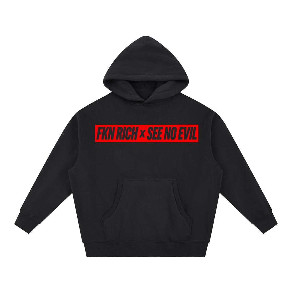 Essential Oversized Boxy Fit Fleece Hoodie