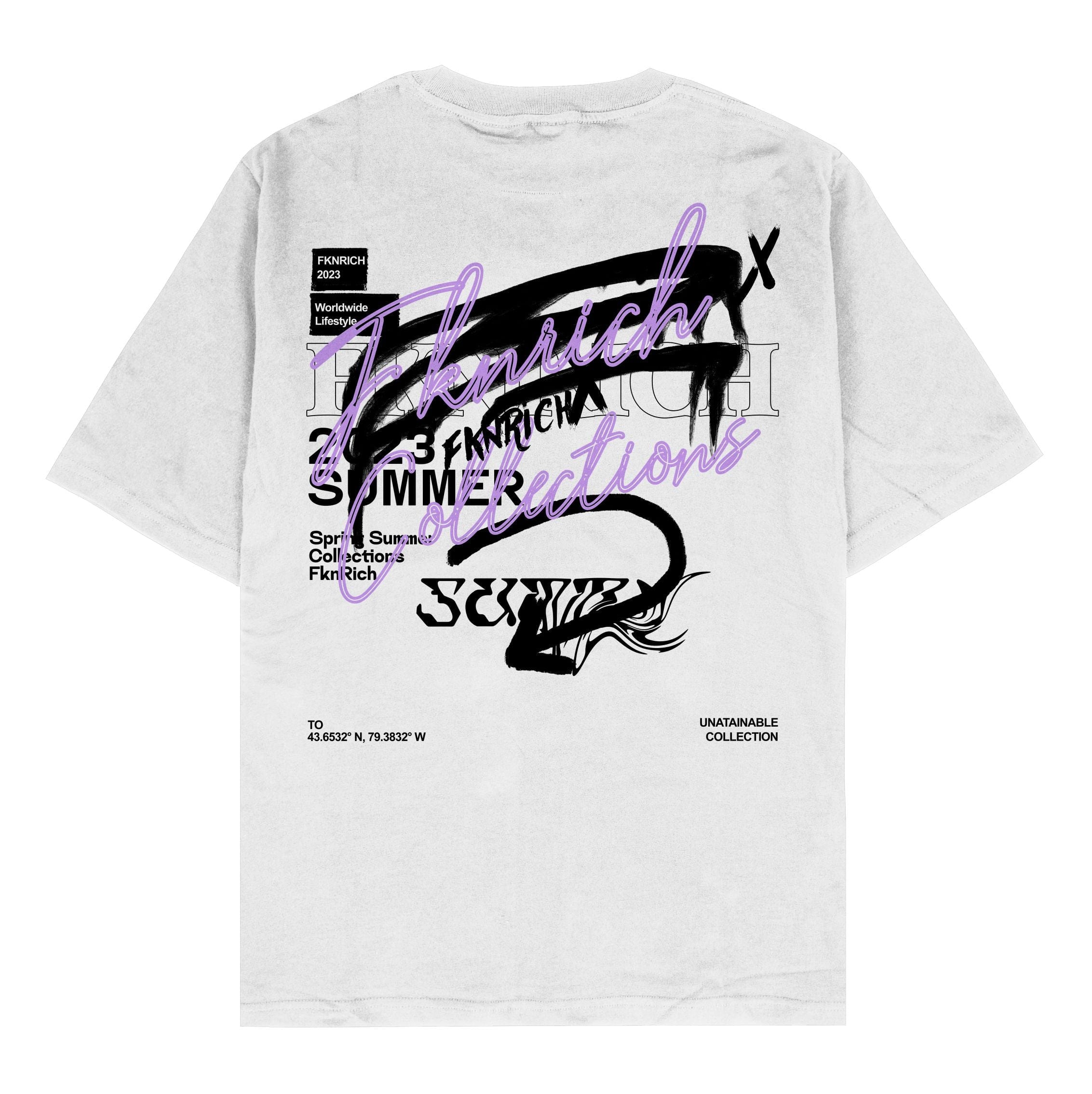 Purple Graffiti Tee - FKN Rich