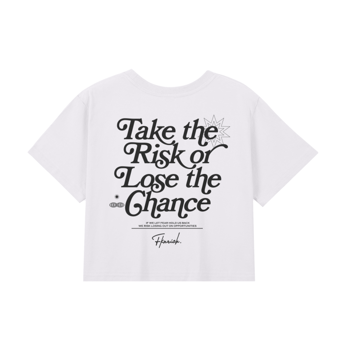 Take The Risk Cropped Tee