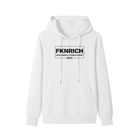 Make America FKNRICH Hoodie (White)